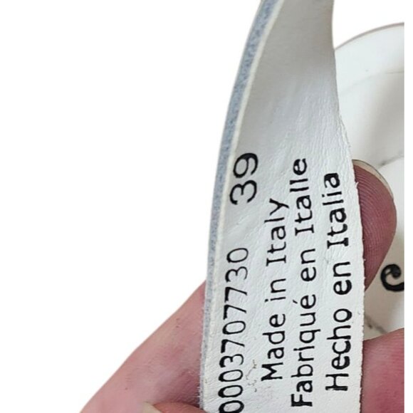 Free People Finn Fisherman Platform Italian Leather Sandals in White Size EU 39 - Picture 8 of 10